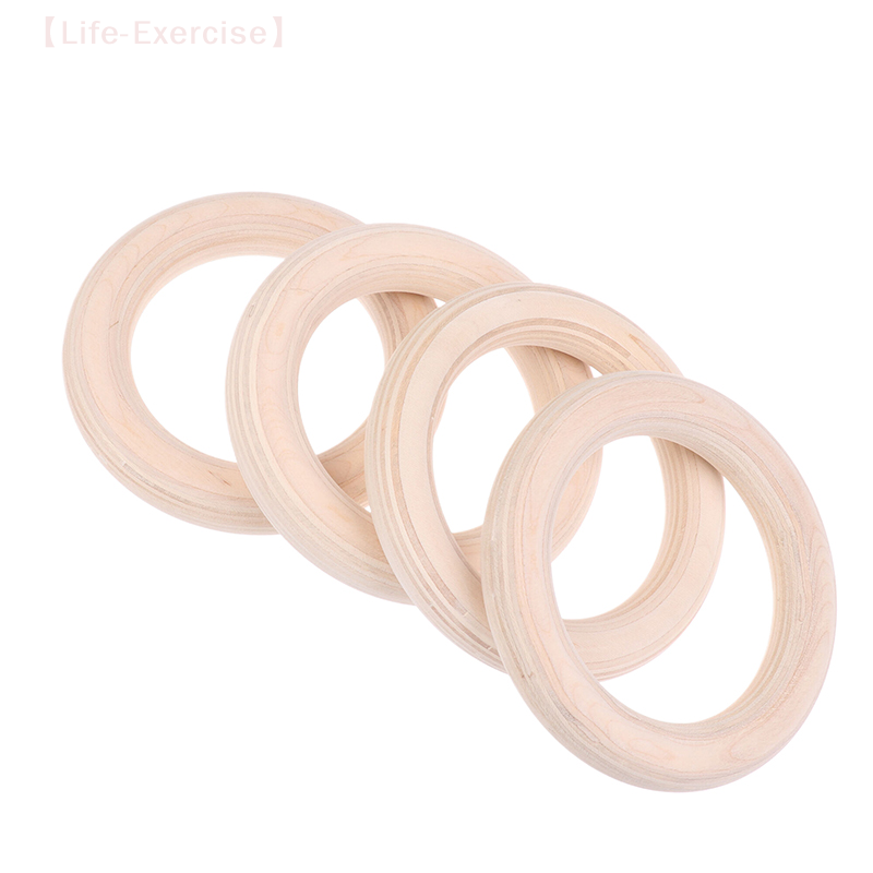Gymnastic Ring Wood - 2 adet/çift ahşap halka taşınabilir Crossfit