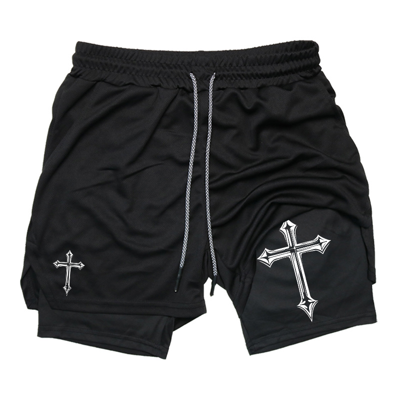 Crossfit Gear For Men - Erkekler için Çapraz Baskılı 2'si 1