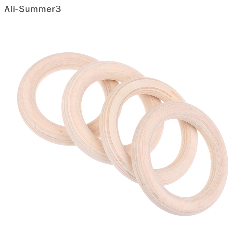 Gymnastic Ring Wood - 2 adet/çift ahşap halka taşınabilir Crossfit