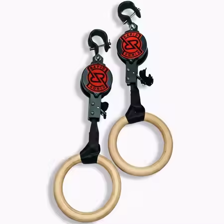 Gymnastic Ring Wood - Birch Fitness Halkaları Yüksek Yük Taşıma