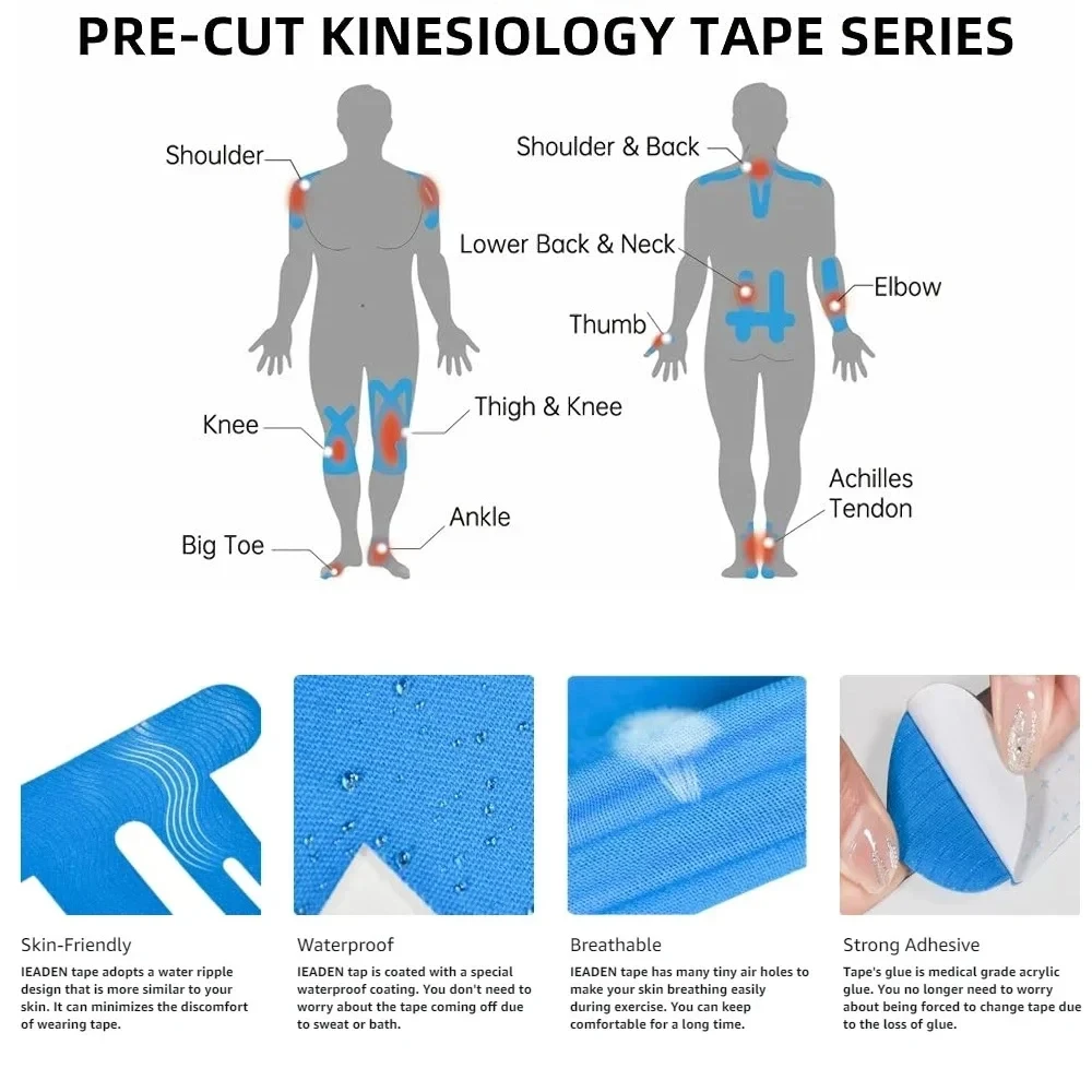 10 adet önceden kesilmiş kines - Finger Tape Athletic incelemesi ve fiyatı
